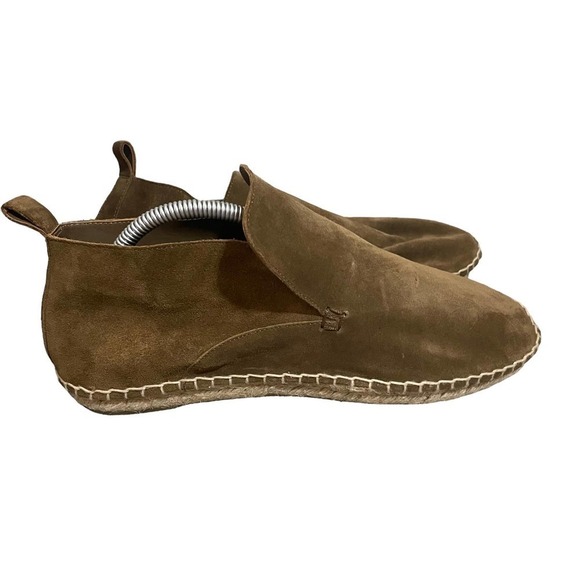 Vince Ronan Suede Leather Slip On Espadrille Loafer - Picture 4 of 15